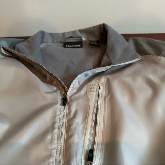 Marmot Windbreaker Rain Jacket Outdoor Lightweight Full Zip Mens Medium - Picture 12 of 14
